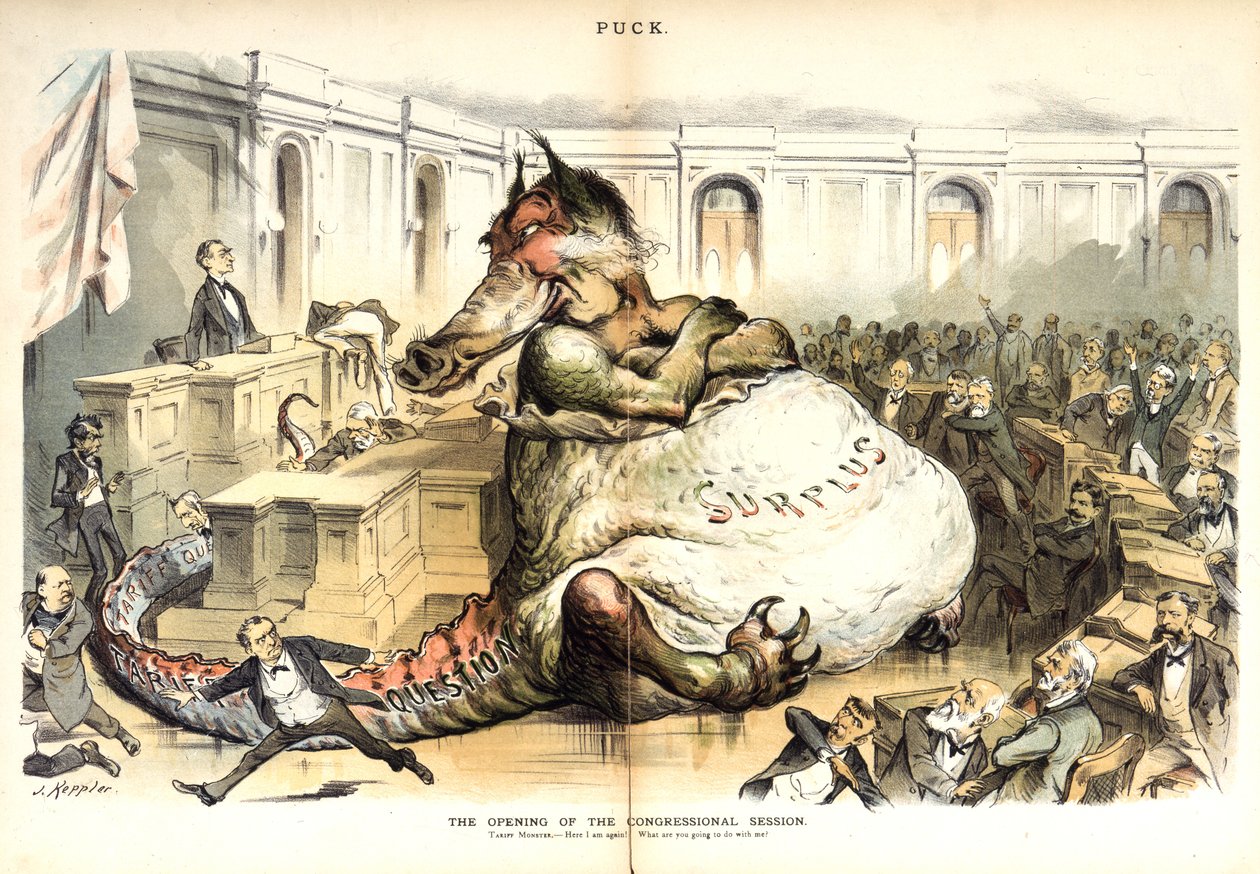 The Opening of the Congressional Session, 1887 by Joseph Keppler