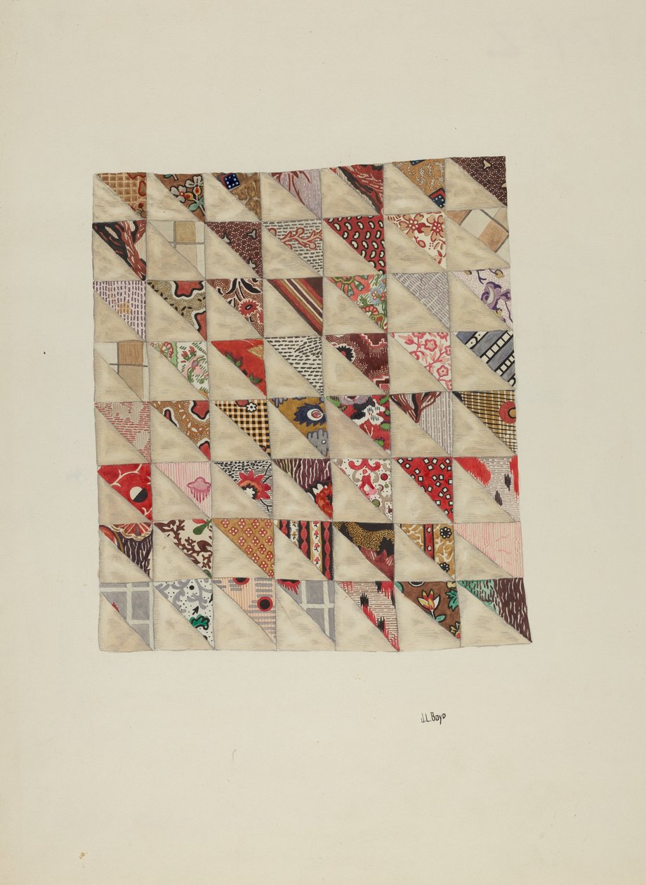 Piece of Calico Patchwork by Joseph L. Boyd