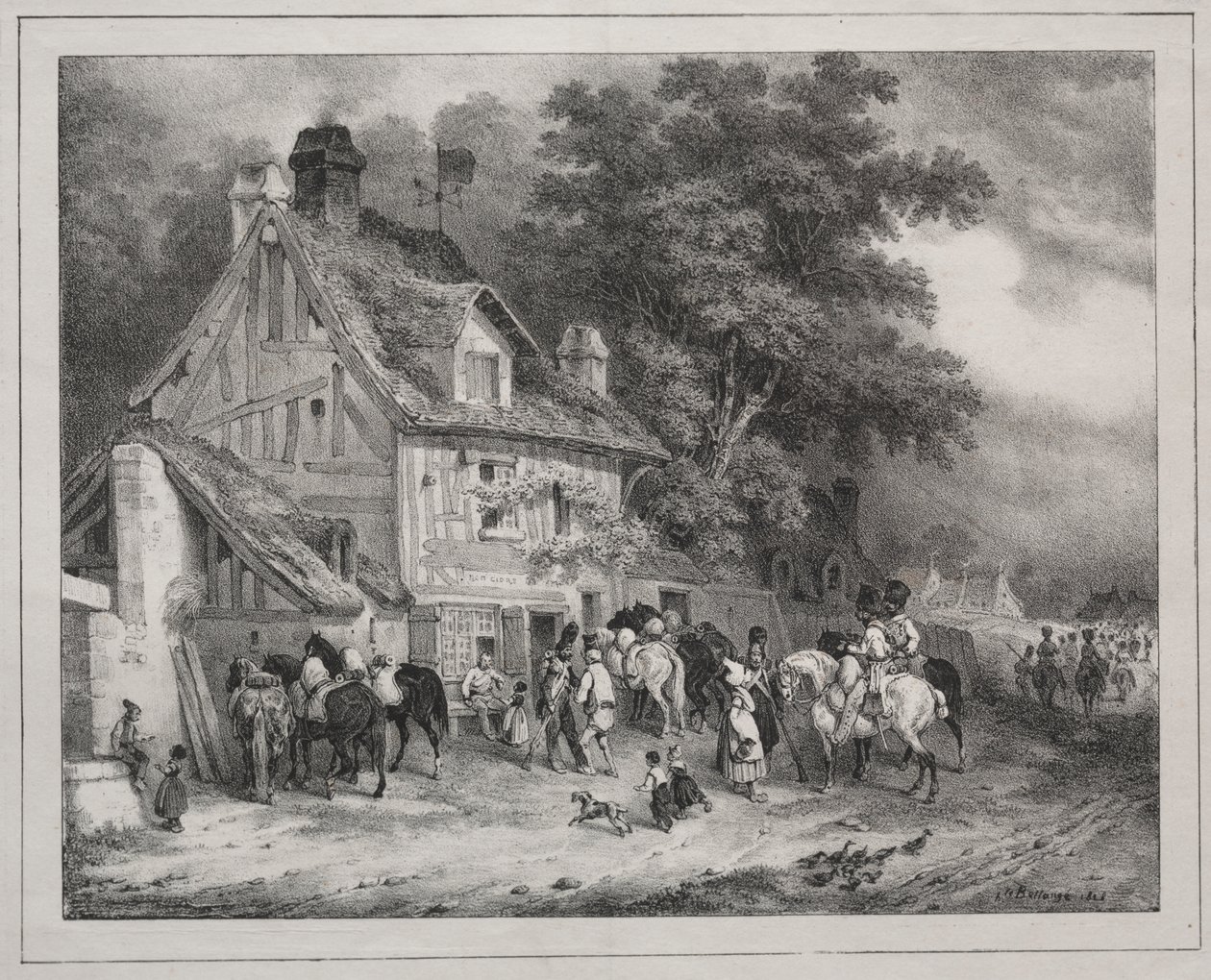 Souvenir of Normandy by Joseph Louis Hippolyte Bellange