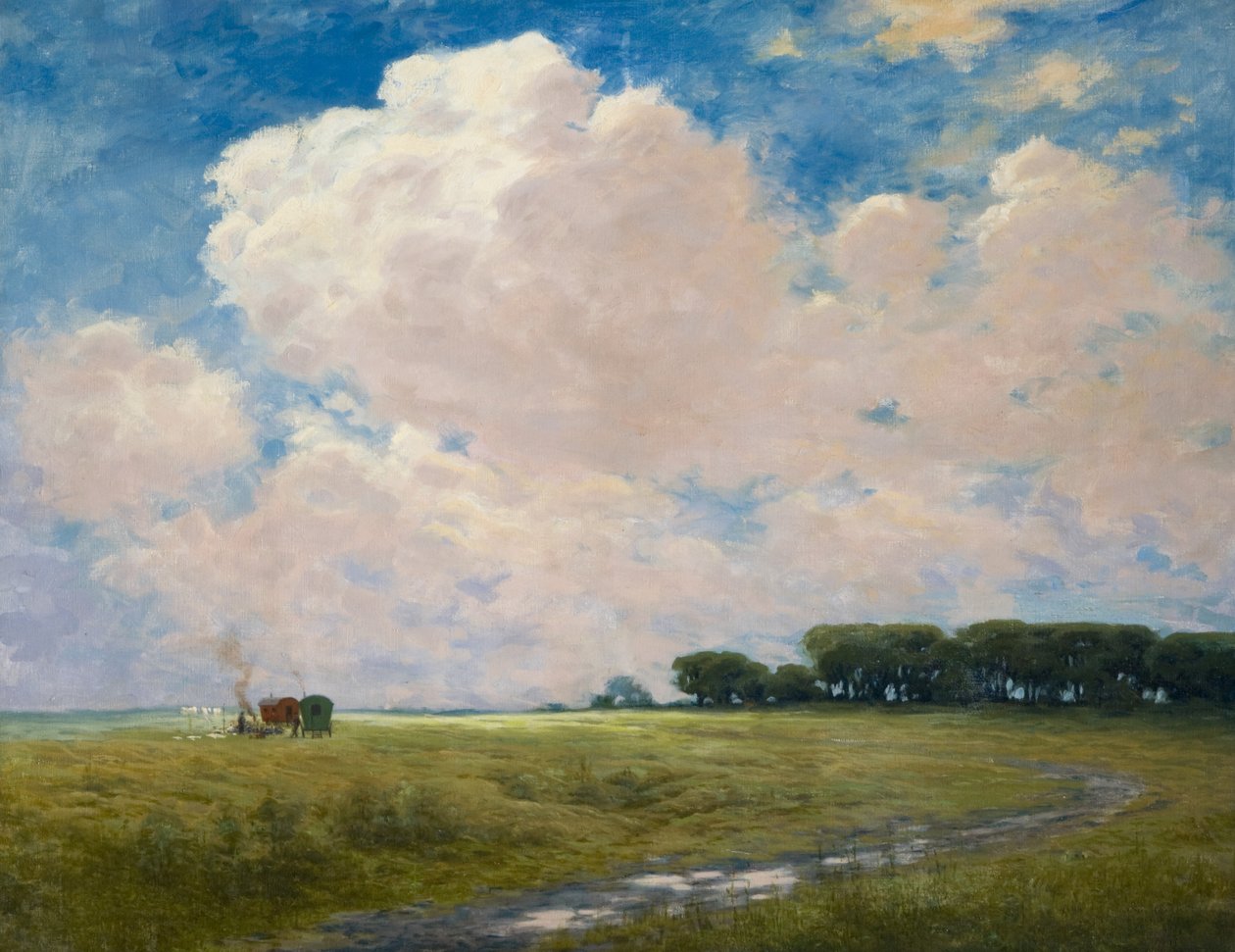 Gypsy Encampment on the Curragh by Joseph Malachy Kavanagh