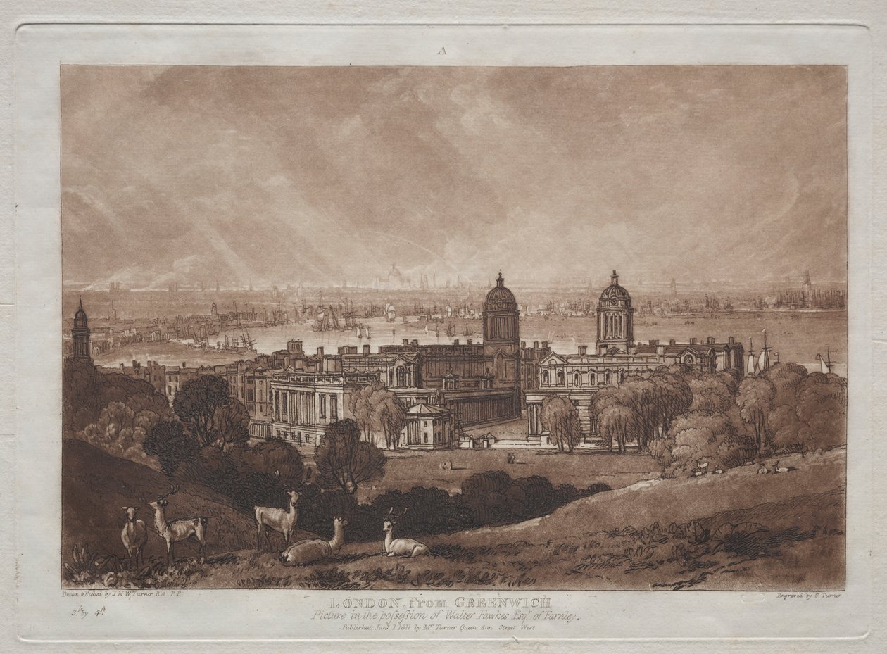 London from Greenwich by Joseph Mallord William Turner