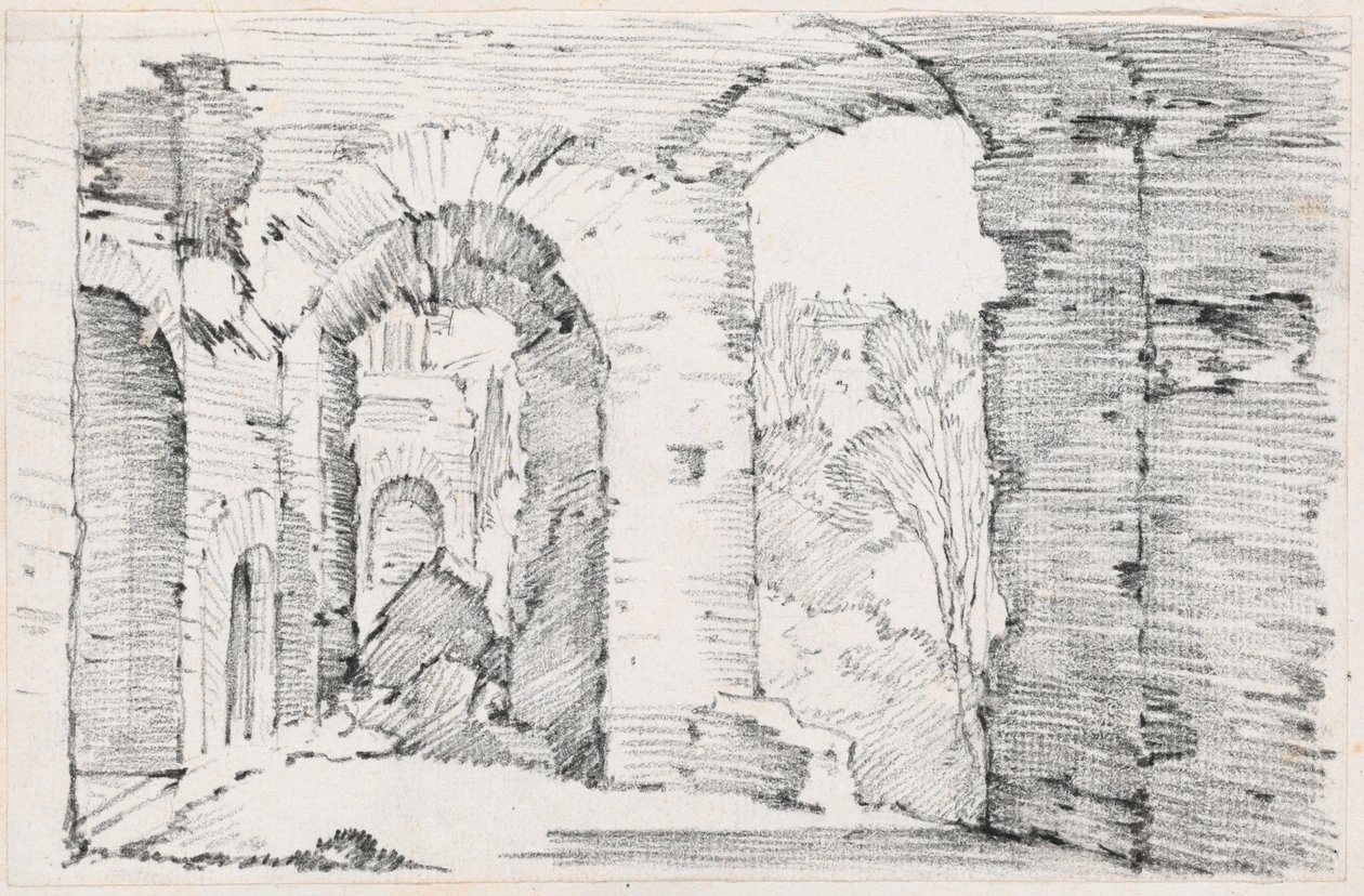 Arched Passageways of a Ruined Building by Joseph Marie Vien