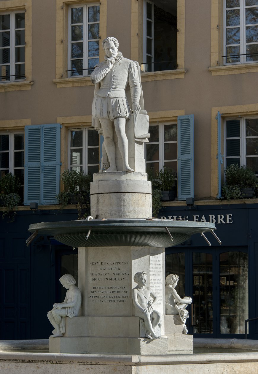 Adam of Craponne (sculpture 19th century) by Joseph Marius Ramus