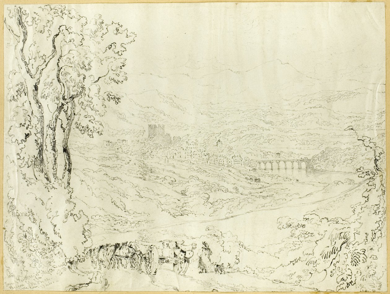 Town and Castle of Hay by Joseph Murray Ince