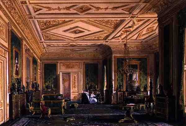 The Green Drawing Room at Windsor by Joseph Nash