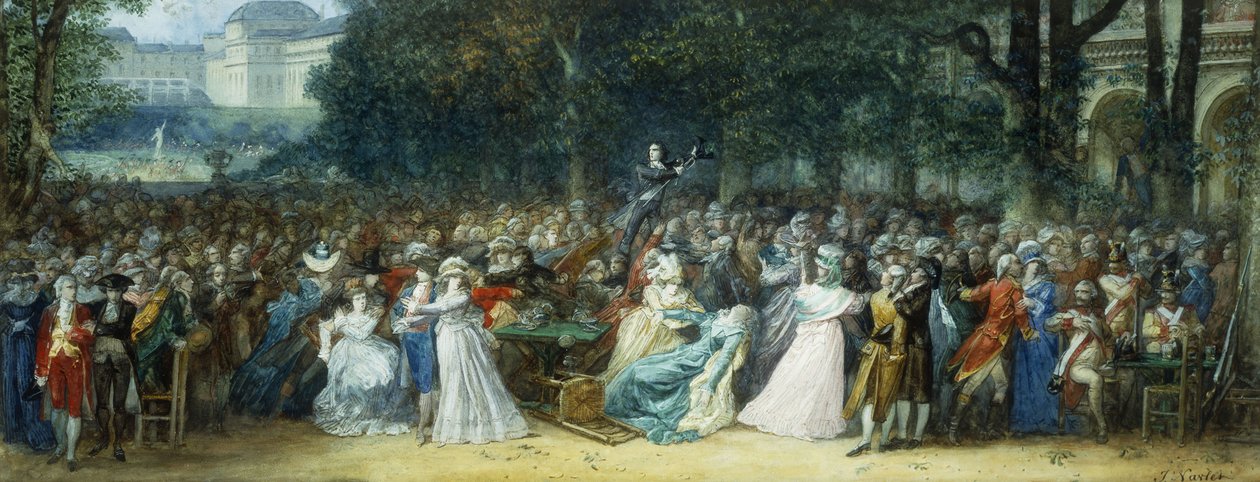 Camille Desmoulins at the Palais Royale by Joseph Navlet