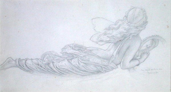 A Fairy in Flight by Joseph Noel Paton
