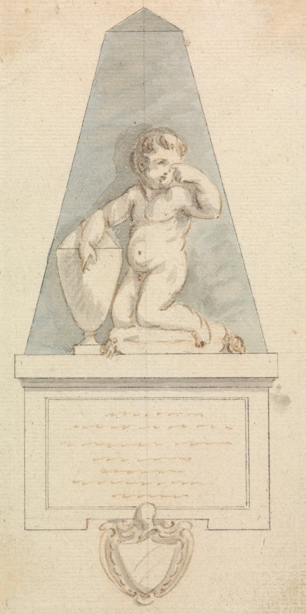 Tomb: Cherub Weeping by an Urn by Joseph Nollekens