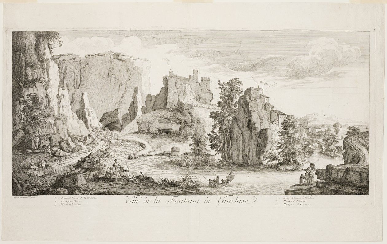 View of the Fountain of Vaucluse by Joseph Parrocel