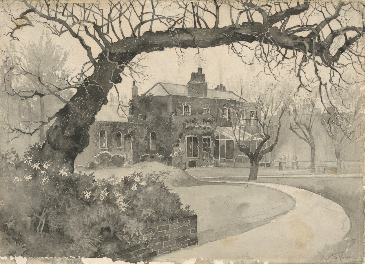 Chelsea Rectory by Joseph Pennell