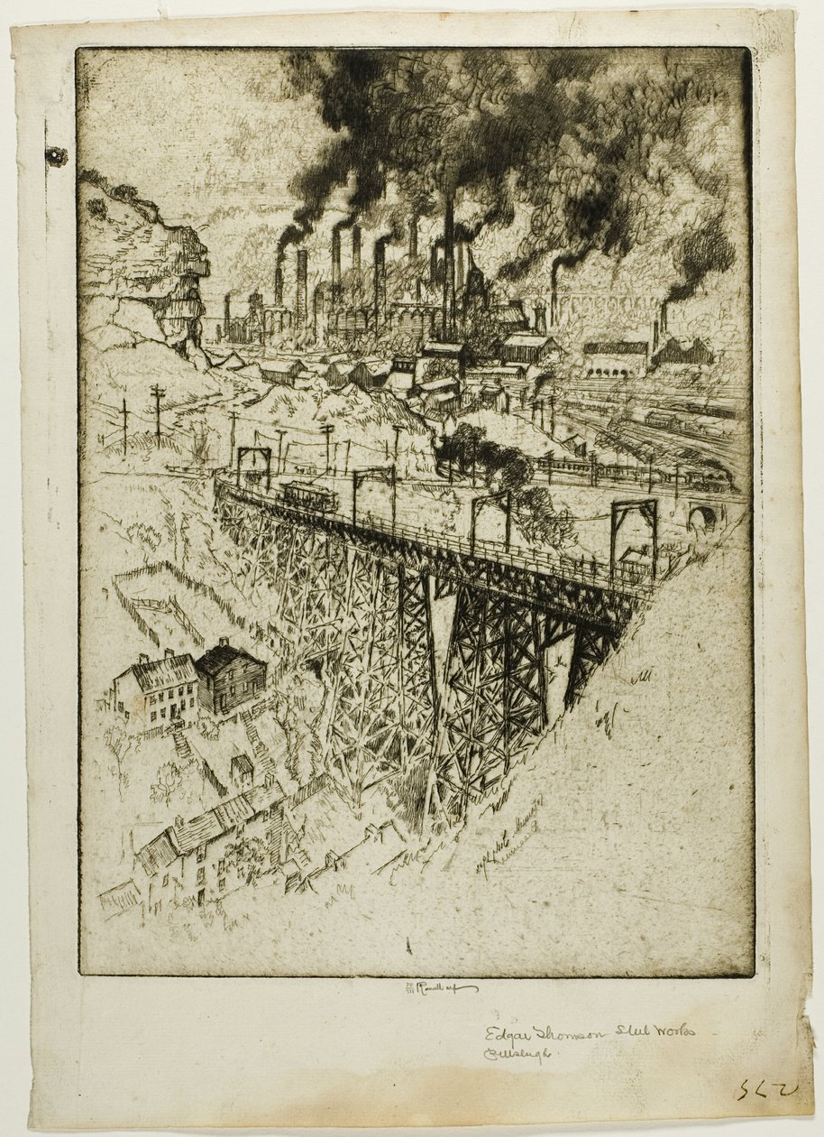 Edgar Thompson Works, Bessemer by Joseph Pennell
