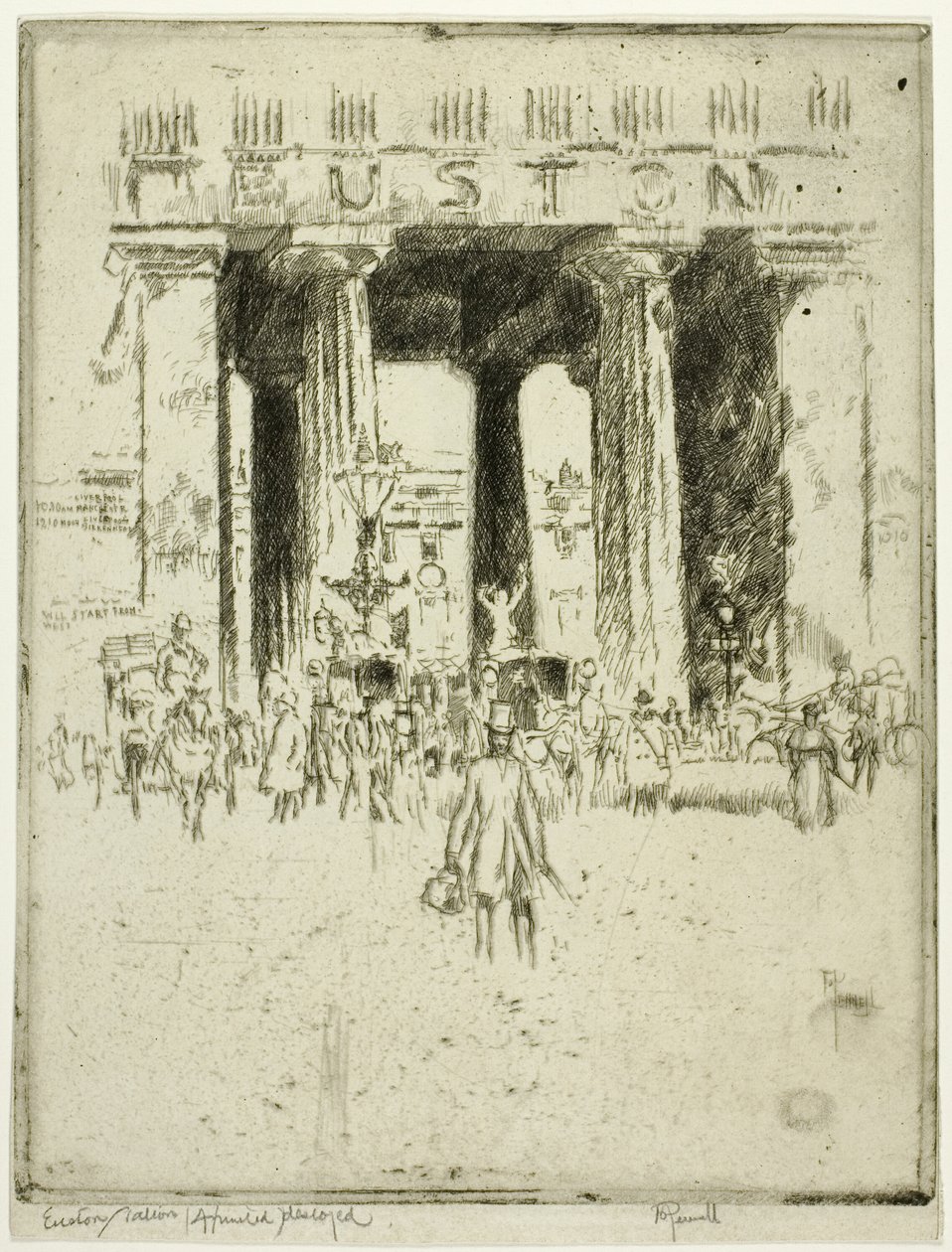 Euston by Joseph Pennell