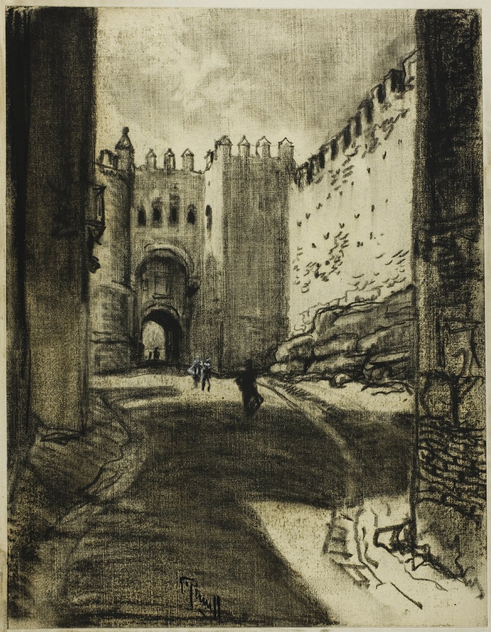 Gateway, Segovia by Joseph Pennell