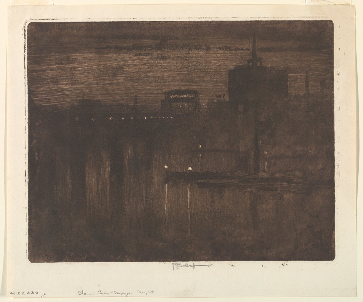 Mist of the Thames by Joseph Pennell