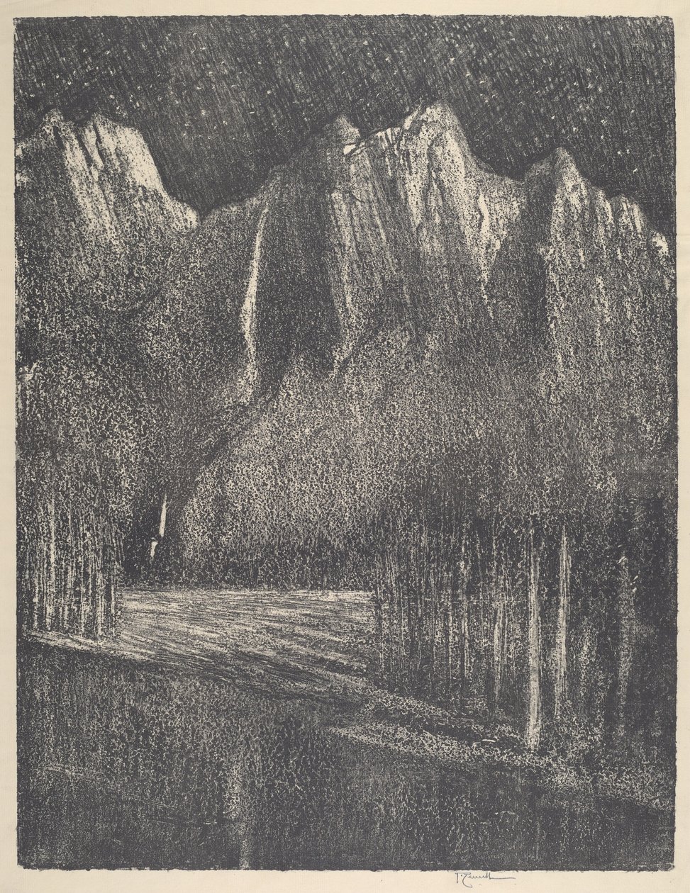 Night in the Yosemite by Joseph Pennell