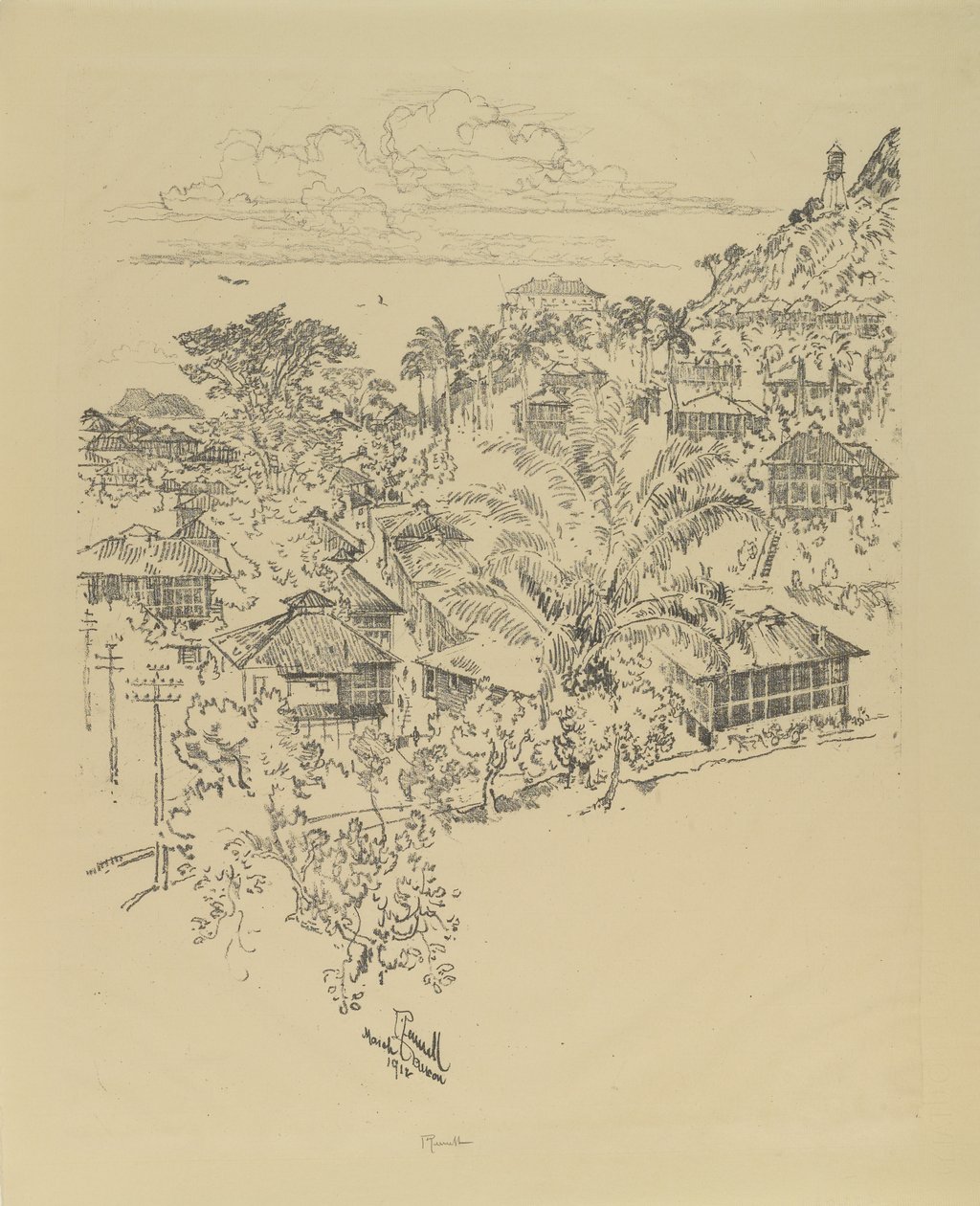 Official Ancon. Administration Buildings by Joseph Pennell