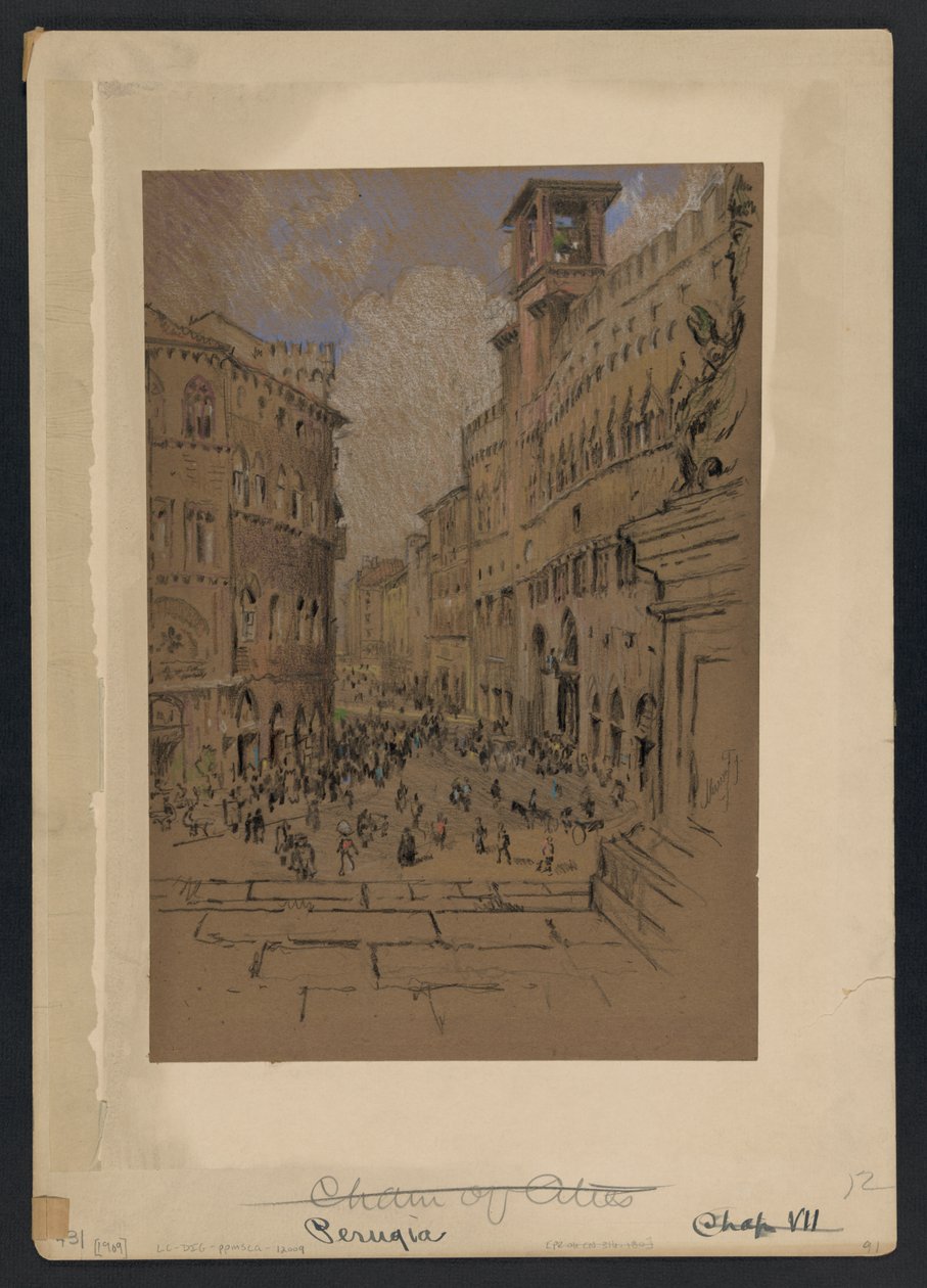 Perugia by Joseph Pennell