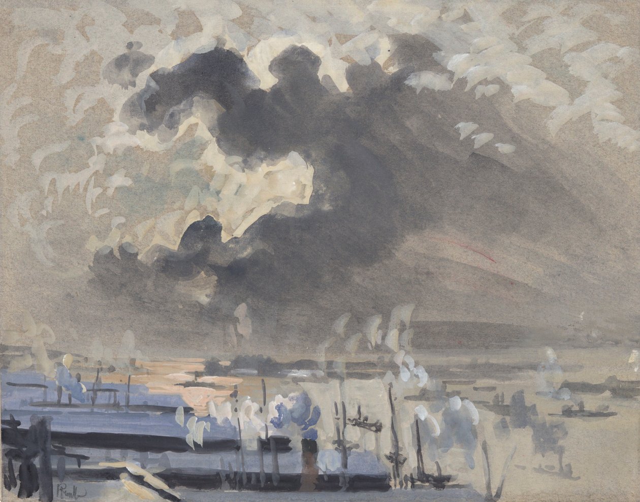 Storms Coming Up by Joseph Pennell