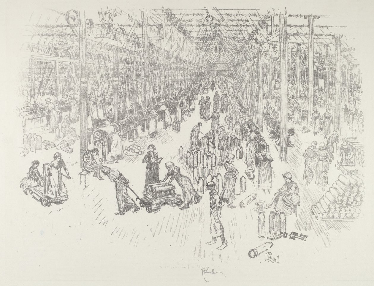 The Bay of the Thousand Girls by Joseph Pennell