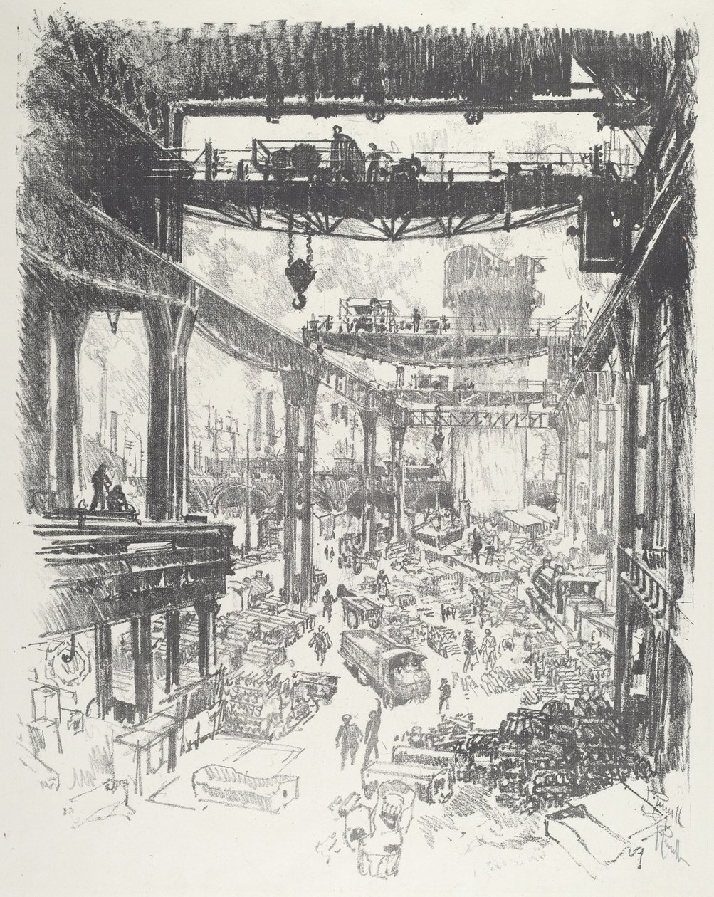 The Great Tower: Pig-Iron by Joseph Pennell