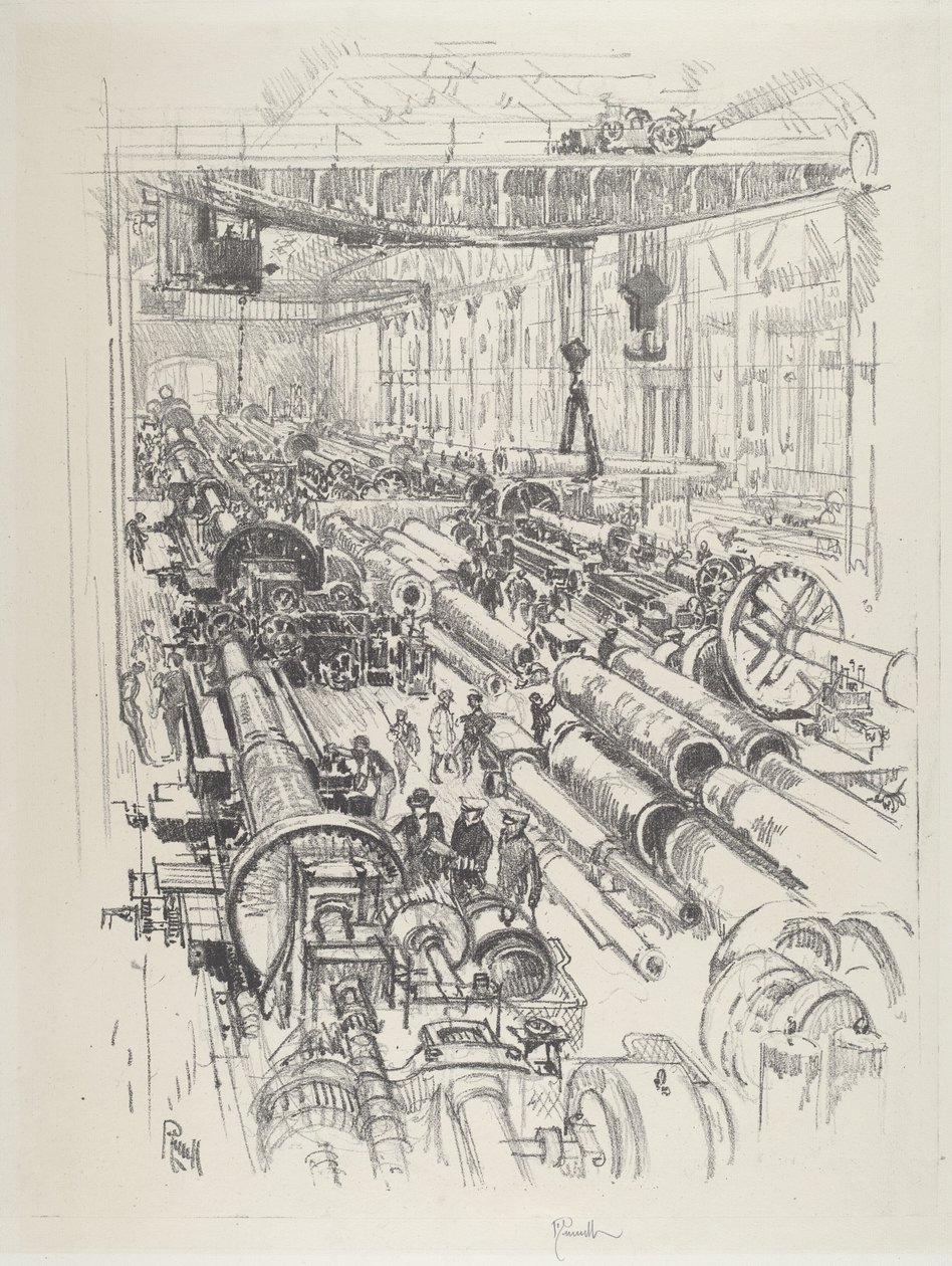 The Gun Shop by Joseph Pennell
