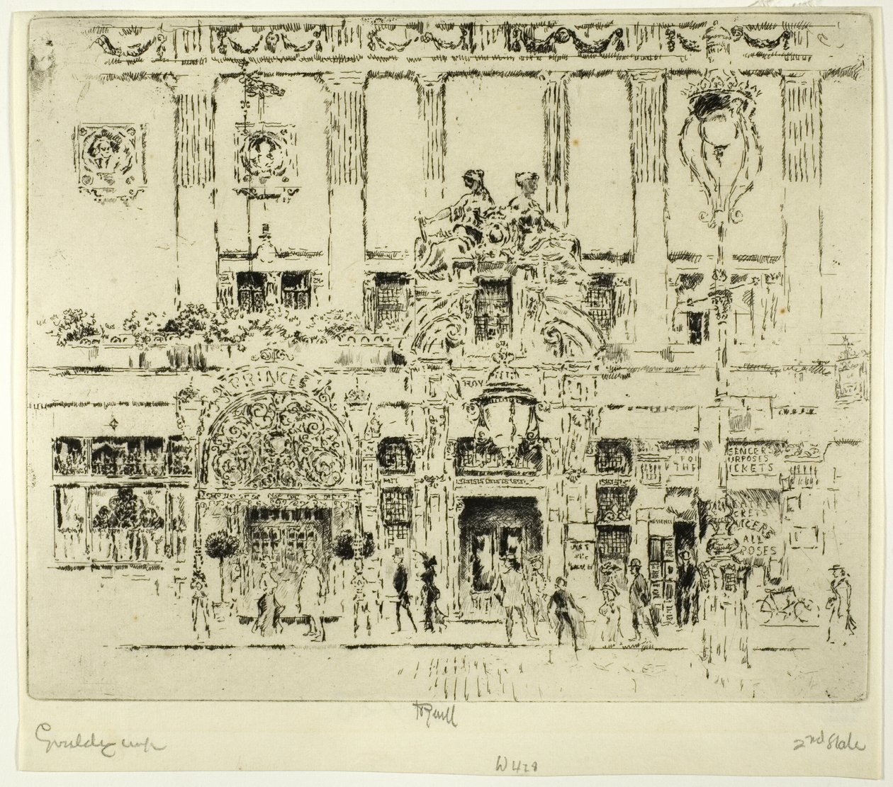 The Institute, Piccadilly by Joseph Pennell