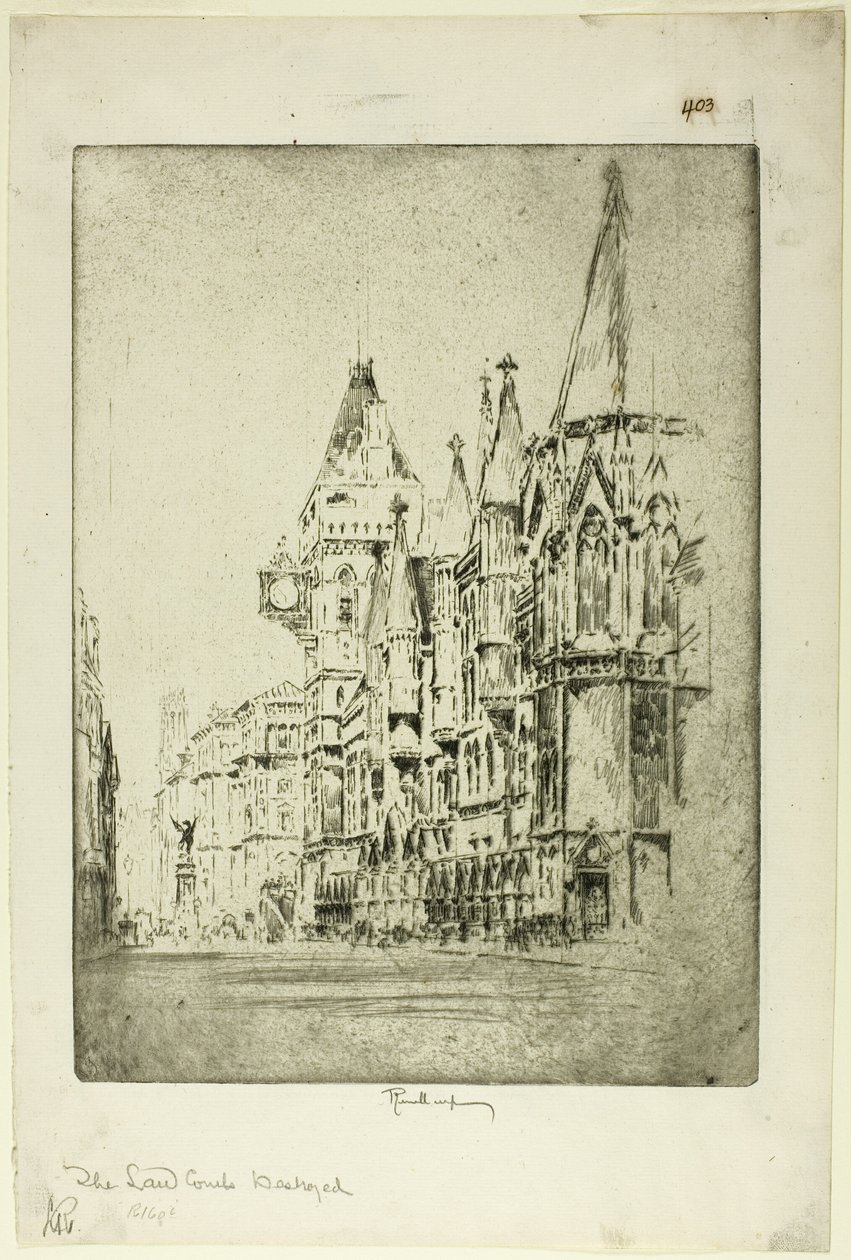 The Law Courts by Joseph Pennell