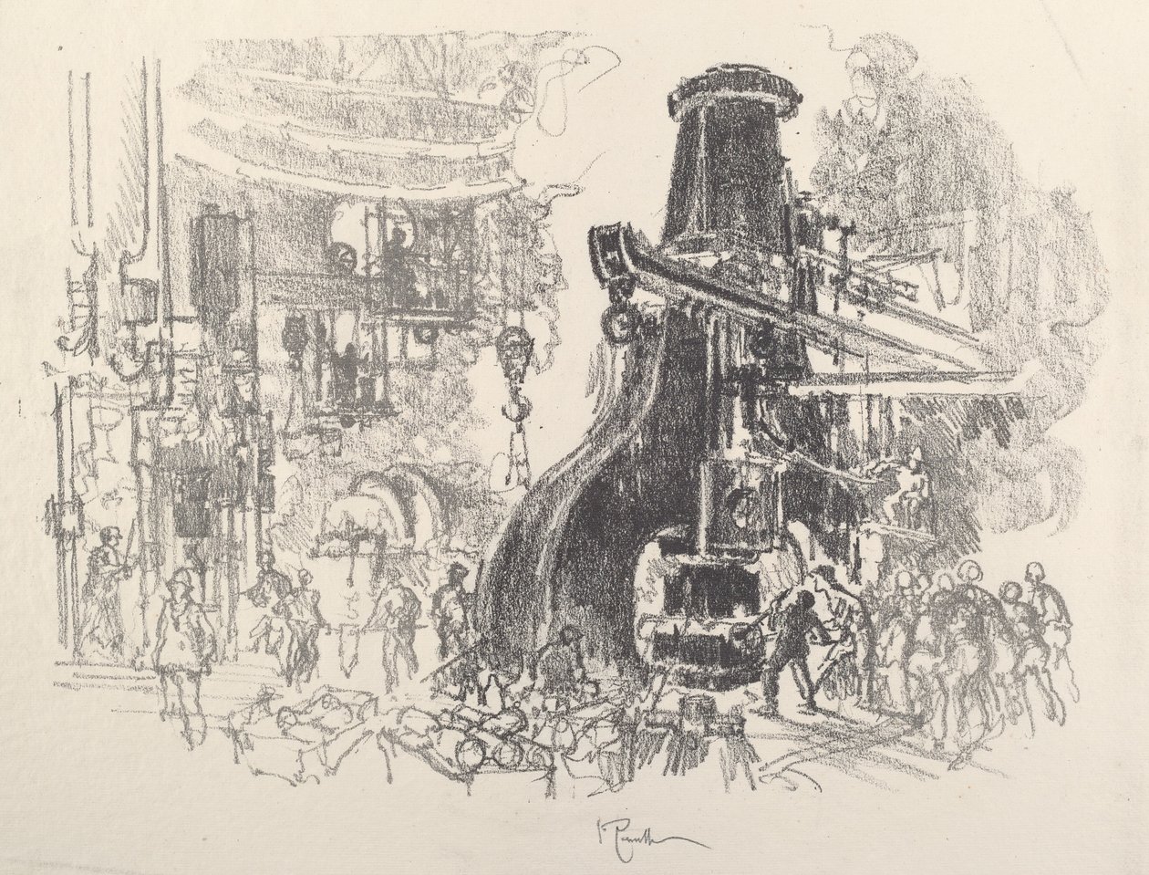 The Little Men of the Big Hammer by Joseph Pennell