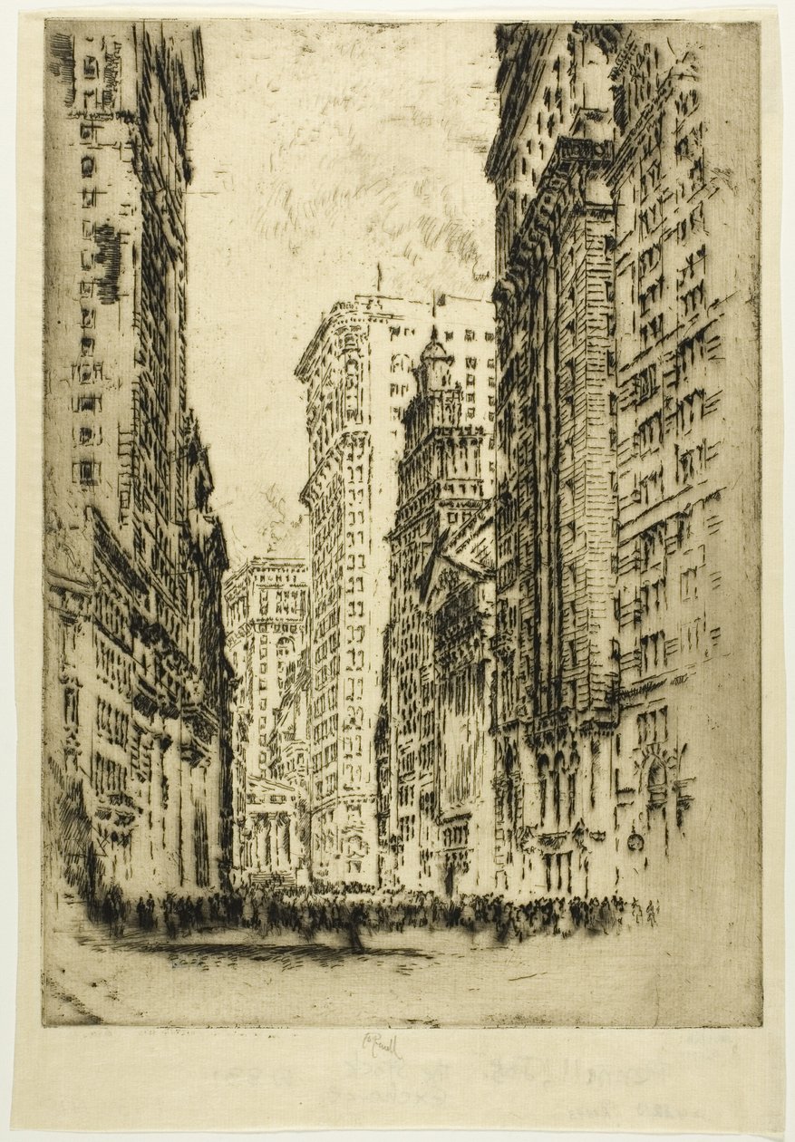 The Stock Exchange by Joseph Pennell
