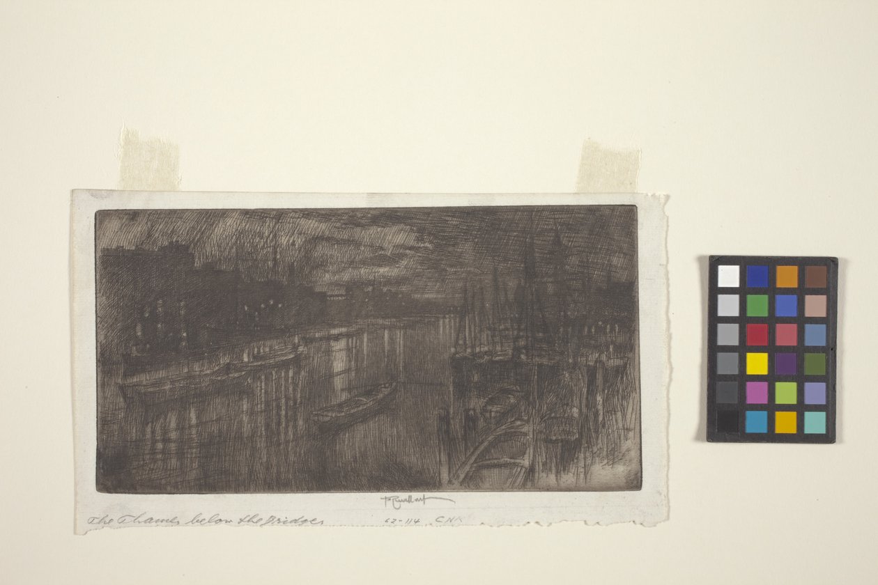 The Thames Below the Bridge by Joseph Pennell