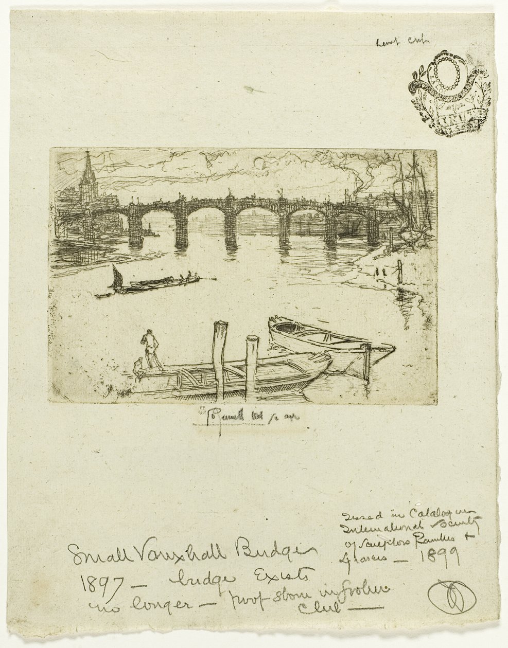Vauxhall Bridge by Joseph Pennell
