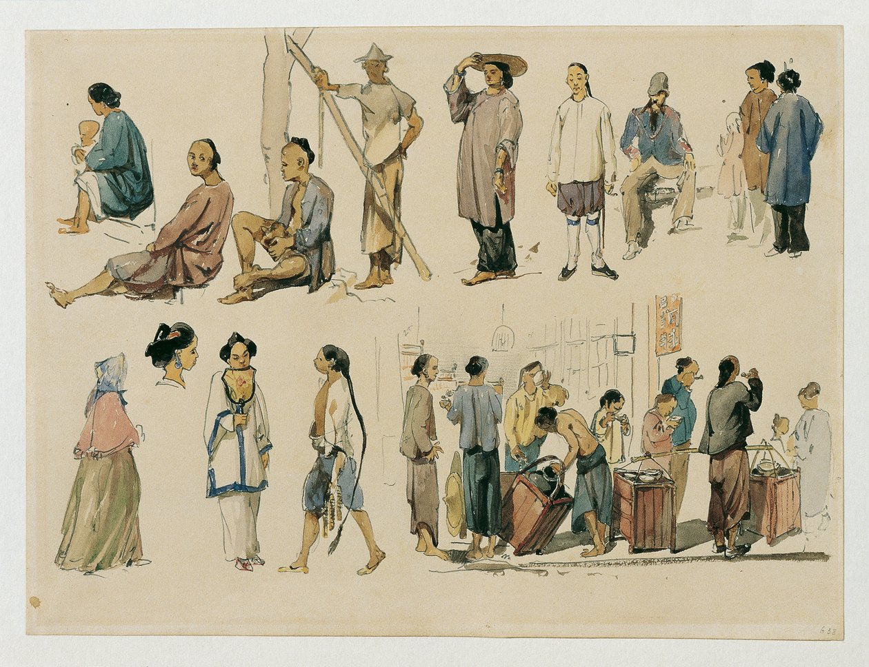 Figure Studies of Chinese People by Joseph Selleny