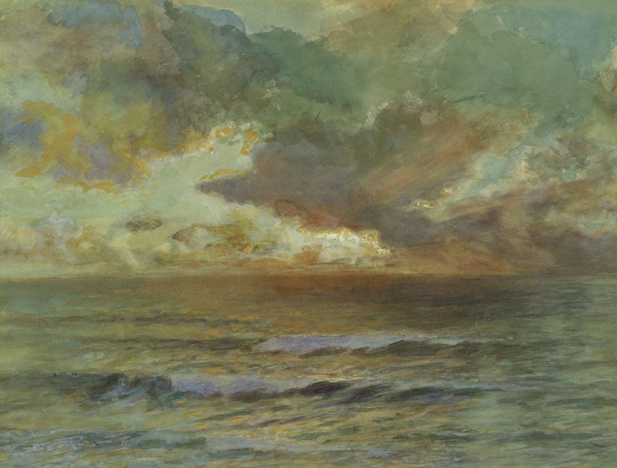 Sunset at Seascale by Joseph Severn
