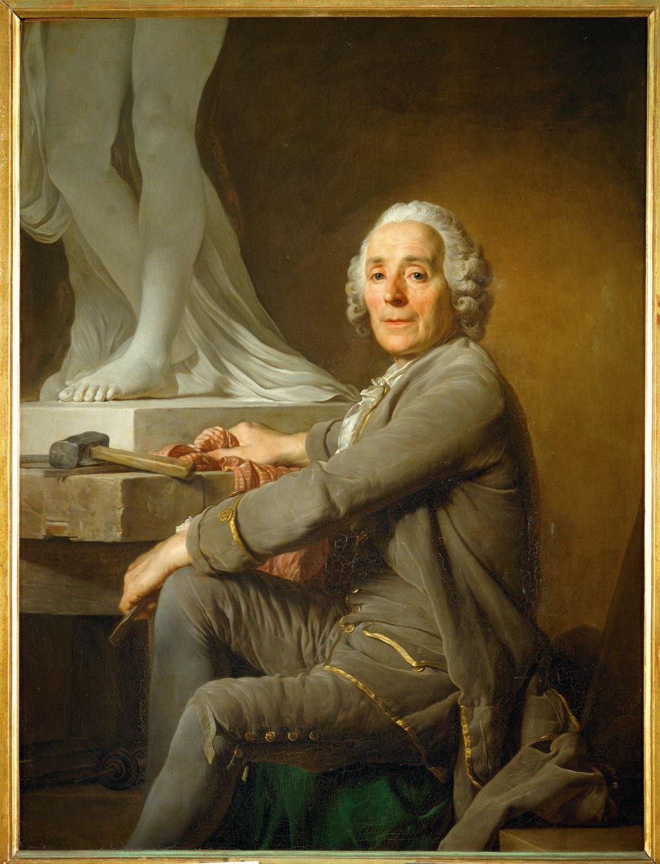 Christophe Gabriel Allegrain, sculptor by Joseph Siffred Duplessis