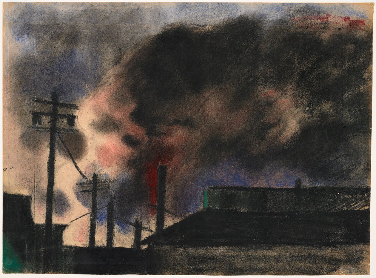 Pittsburgh Factory Scene by Joseph Stella