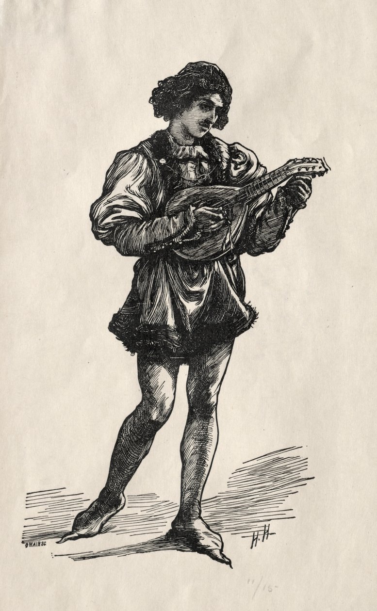 A Troubadour by Joseph Swain