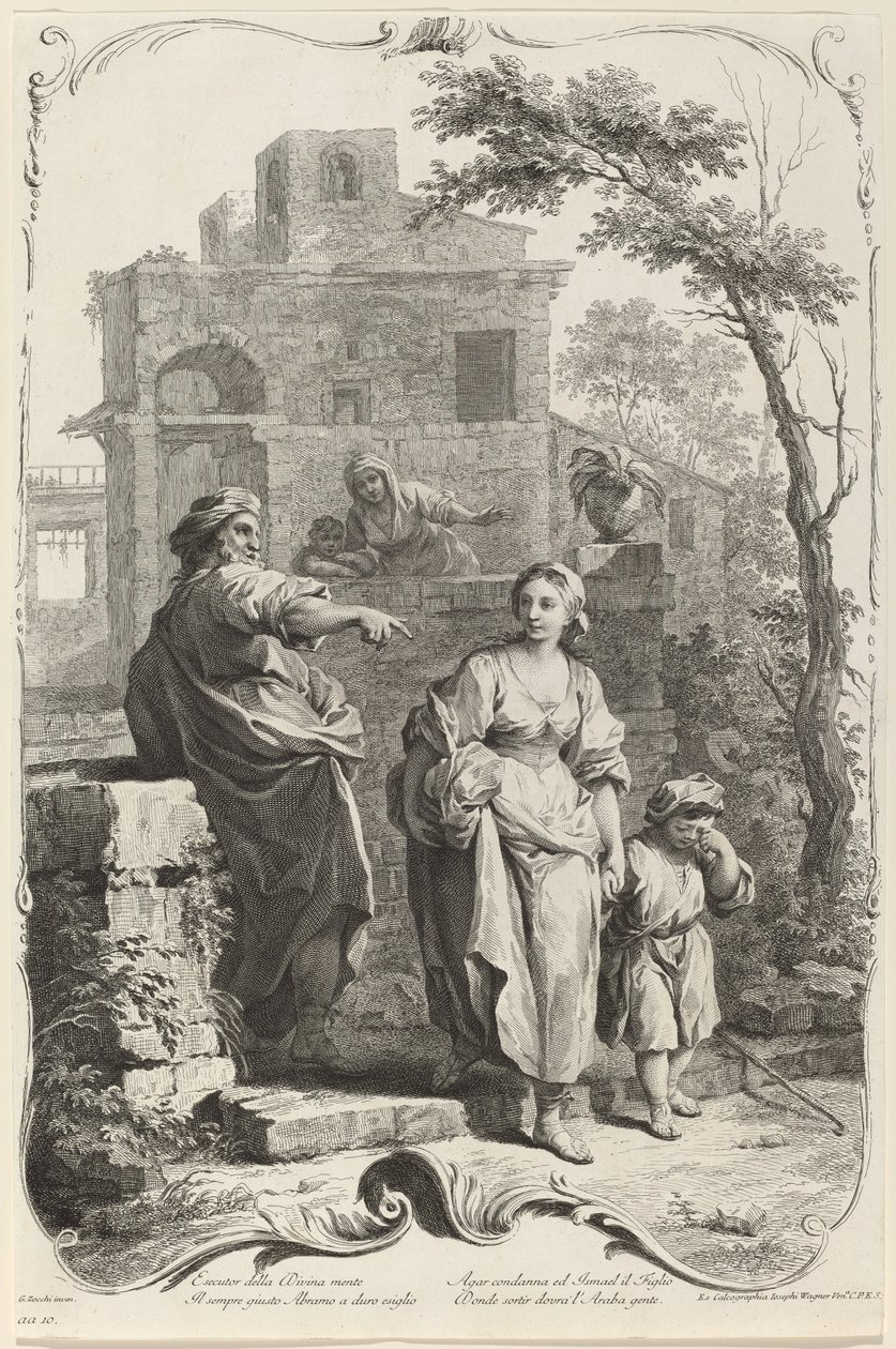 Abraham Dismissing Hagar by Joseph Wagner