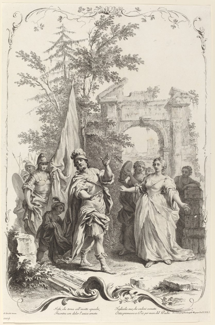 Jephthah and His Daughter by Joseph Wagner