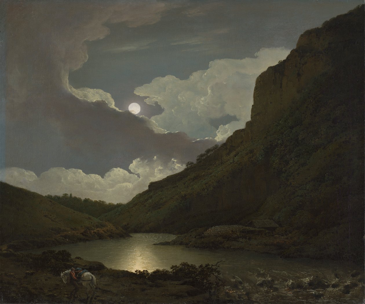 Matlock Tor by Moonlight by Joseph Wright of Derby