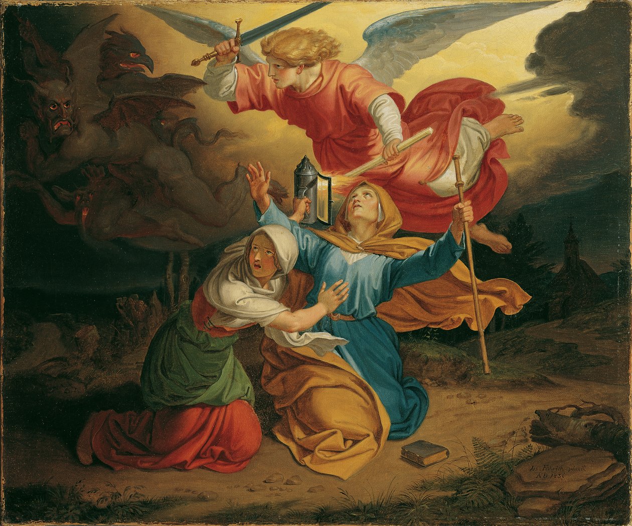 Temptation of Saint Gudula by Joseph von Fuhrich