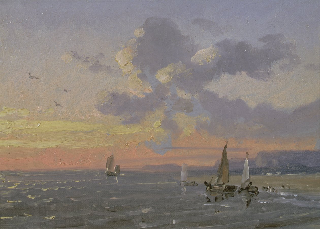 Sea View, Sunset by Josephine Bowes