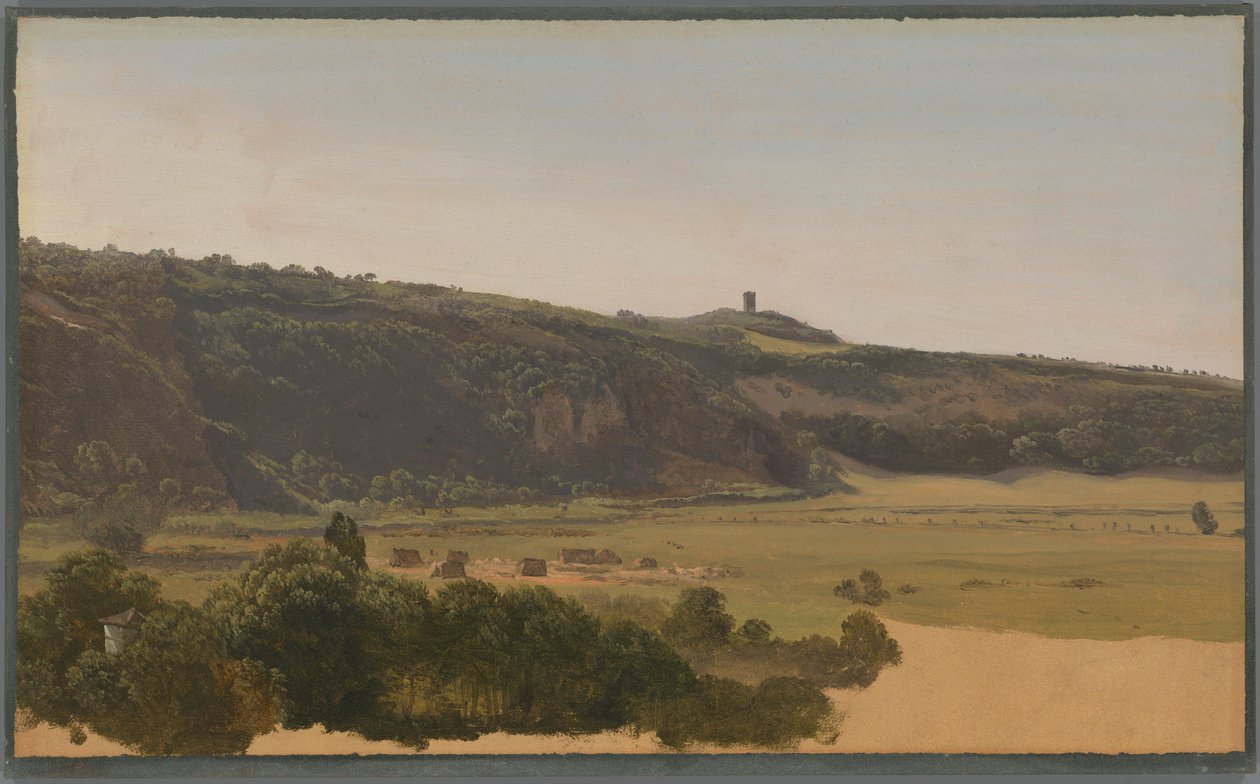 View in the Valley of Ariccia by Josephus Augustus Knip
