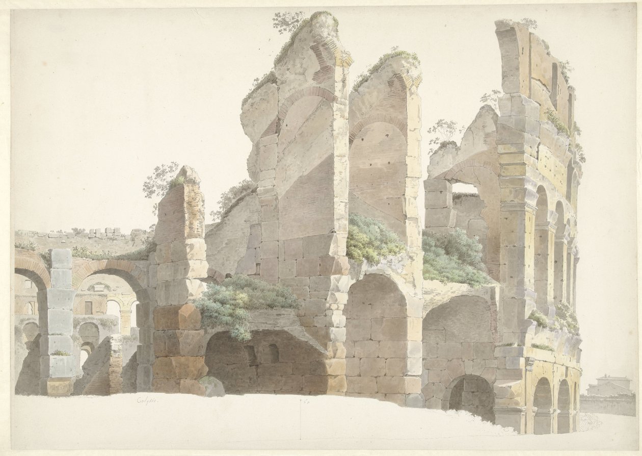 The Colosseum in Rome by Josephus Augustus Knip