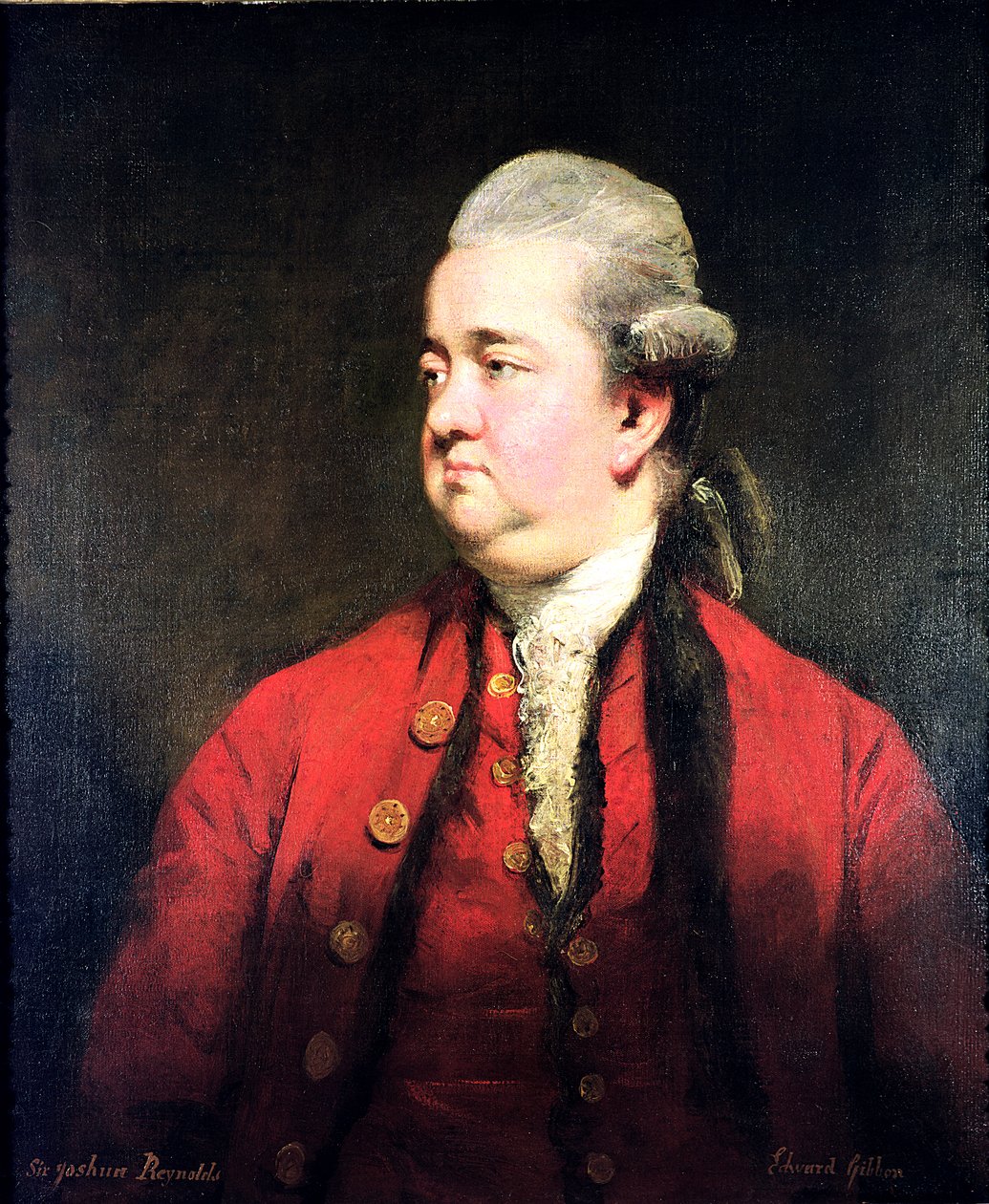 Portrait of Edward Gibbon (1737-94) by Joshua Reynolds