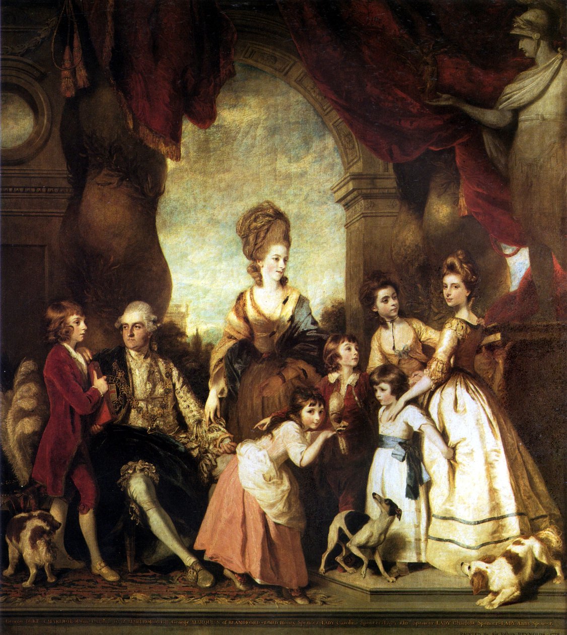 The Fourth Duke of Marlborough and His Family by Joshua Reynolds