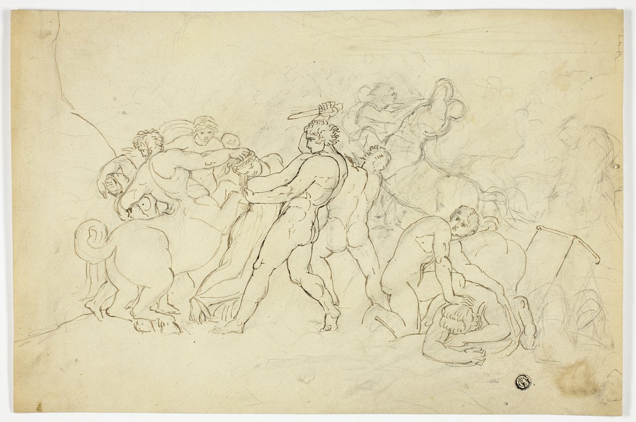 Battle of Lapiths and Centaurs by Joshua Cristall