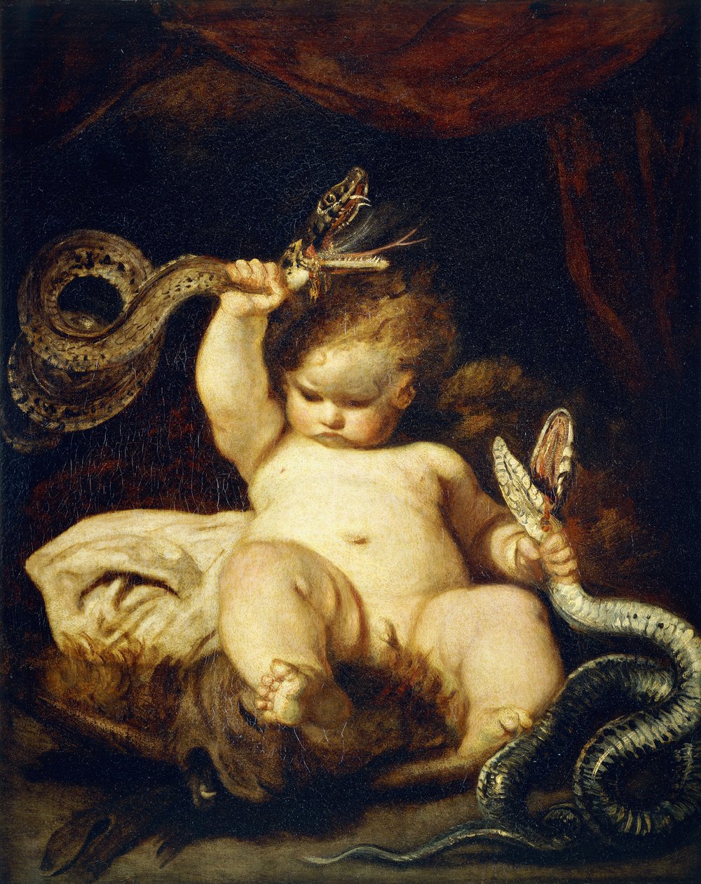 The Infant Hercules by Joshua Reynolds