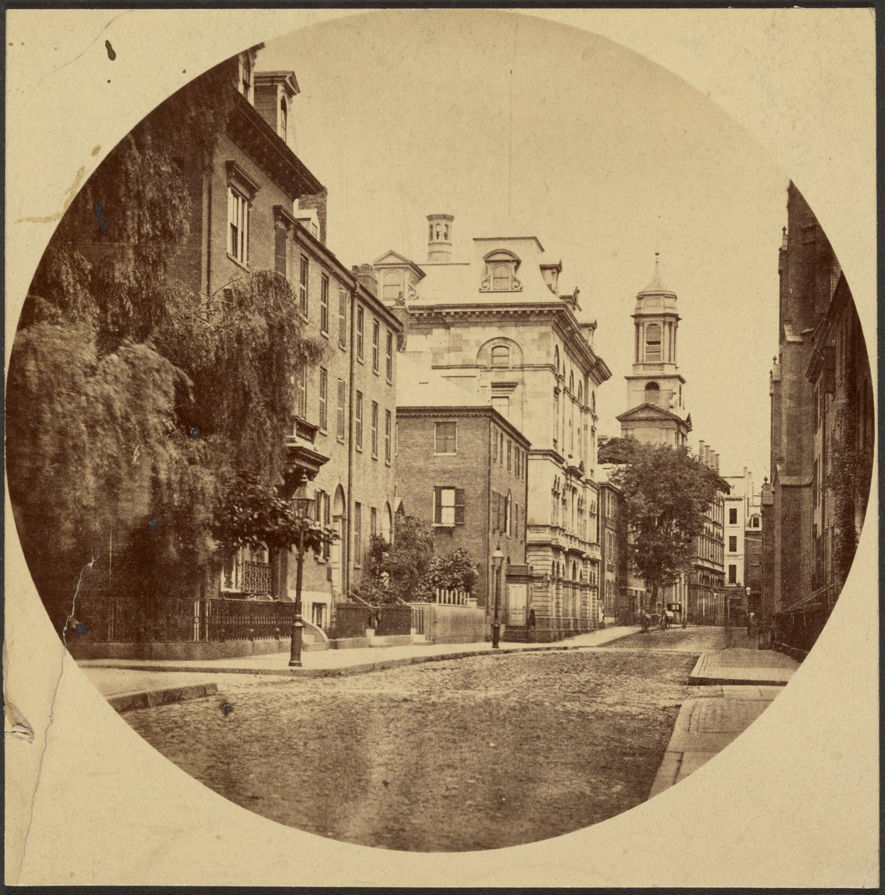 Chauncy Street from Exeter Place by Josiah Johnson Hawes