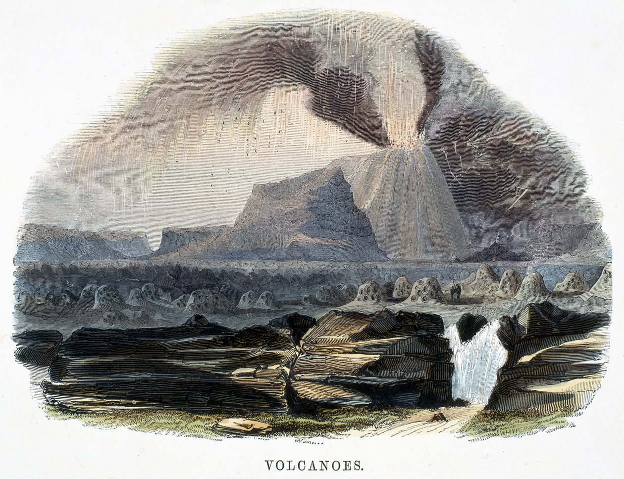 Volcanoes, from Phenomena of Nature by Josiah Wood Whymper