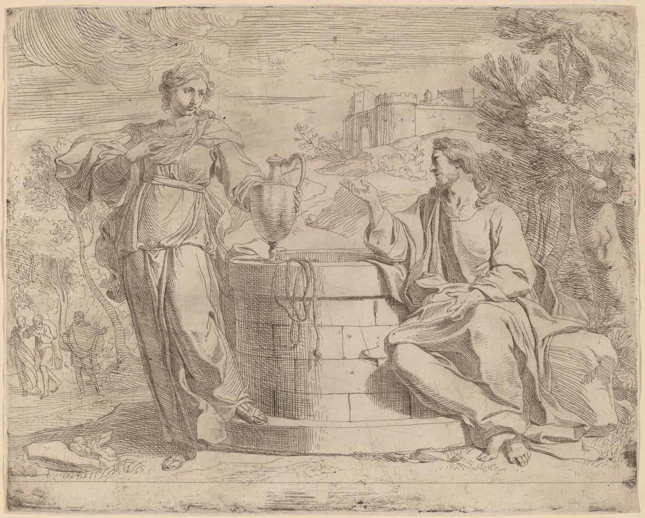 Christ and the Samaritan Woman by Josse de Pape